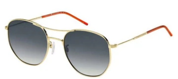 Tommy Hilfiger Gold Tone Round Sunglasses