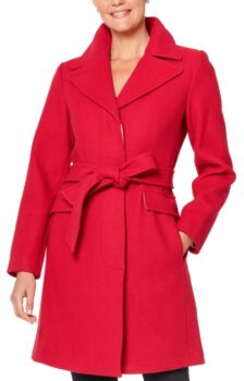 Kate Spade New York Women’s Belted Wrap Coat