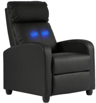 Faux Leather Reclining Massage Chair w/ Remote