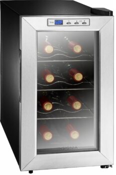 Insignia 8-Bottle Stainless Steel Wine Cooler