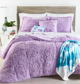 Martha Stewart Shaggy King/California King 3-Piece Comforter Set