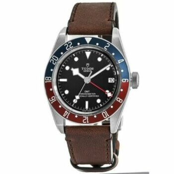 Tudor Black Bay GMT Pepsi Leather Strap Men’s Watch