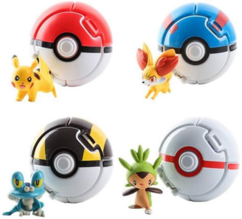 4-Pack Kid’s Great Ball Figurine Toys